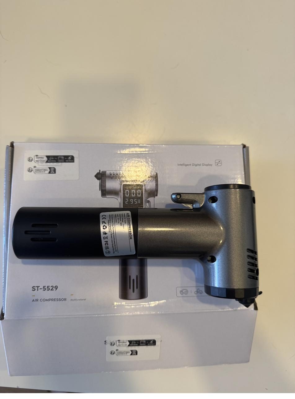 Inflador de ar portátil sem fio com display digital