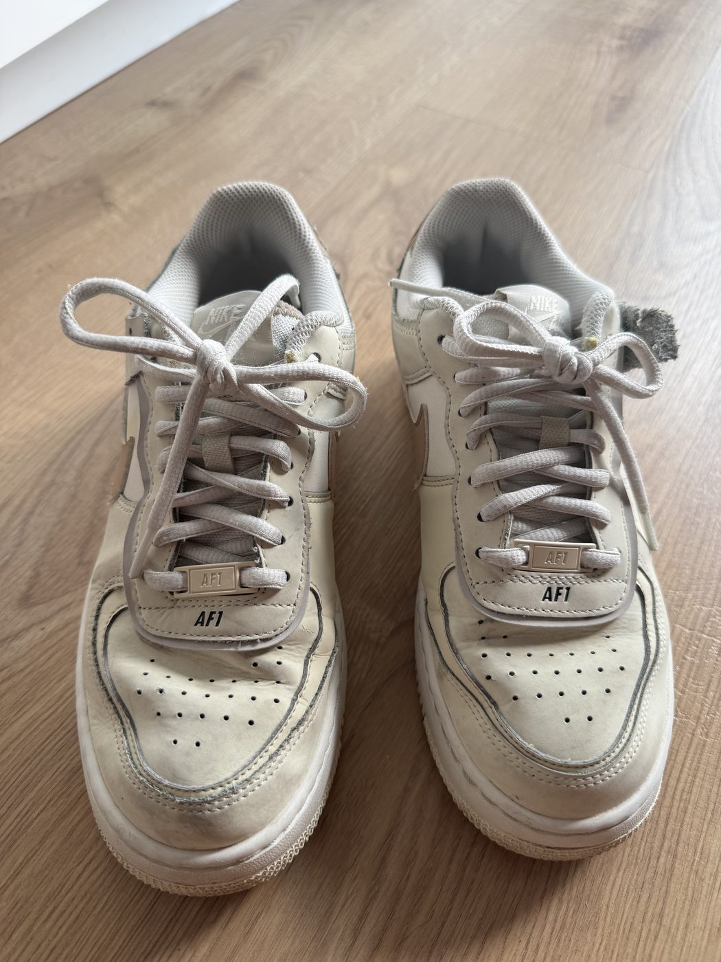 Nike Air Force 1 Shadow bege, tamanho 40