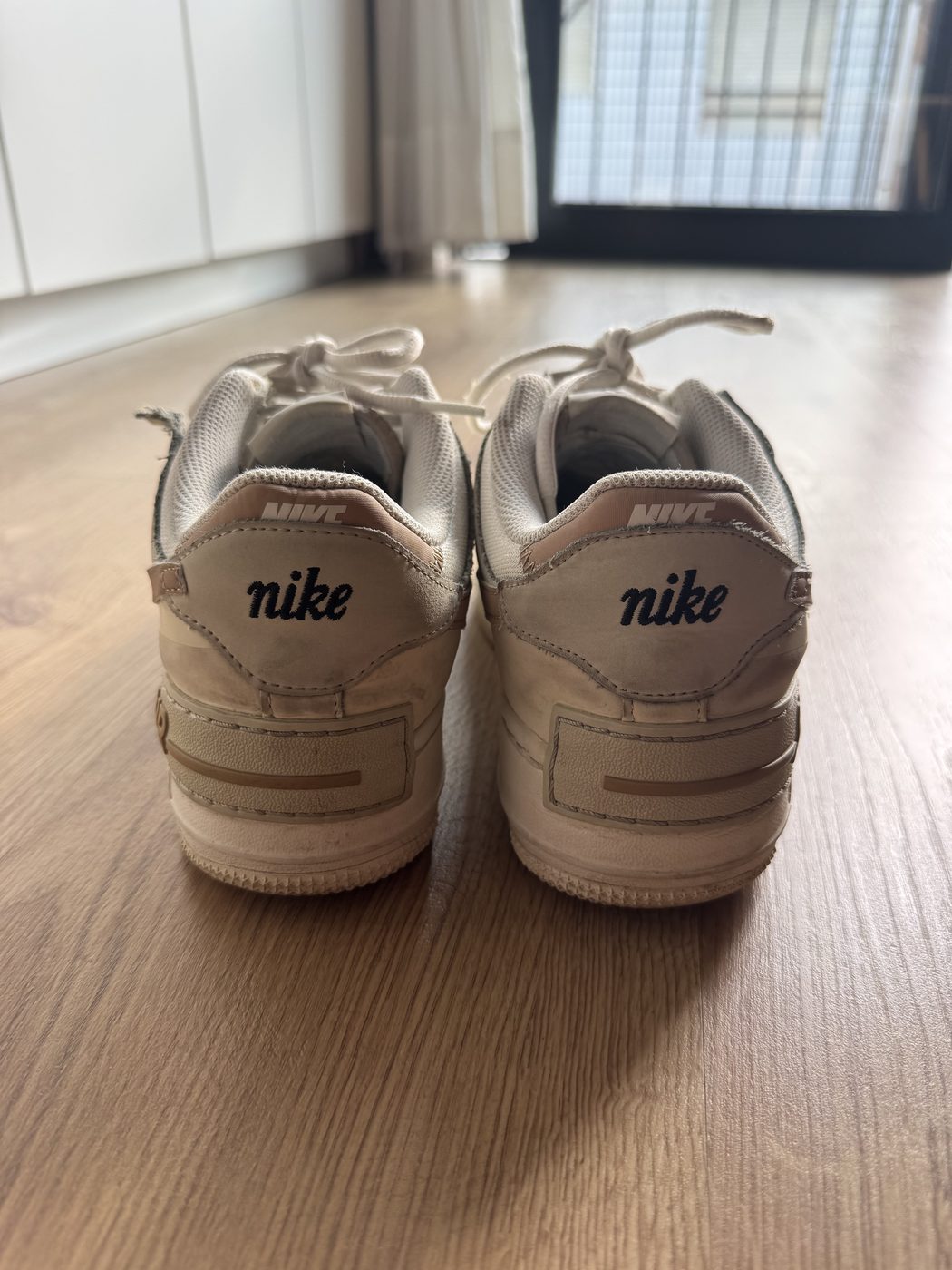 Nike Air Force 1 Shadow bege, tamanho 40